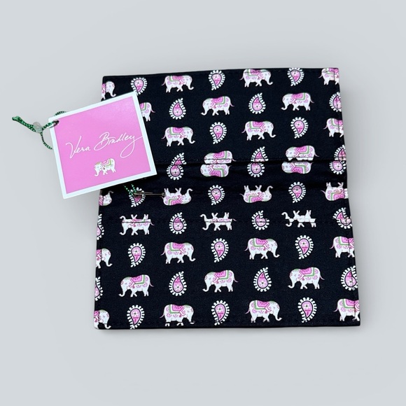 Vera Bradley Pink Elephants Checkbook Cover – Retired Print - Picture 2 of 4